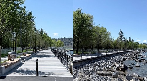 New waterfront pathway at Kelowna’s City Park opening in time for long weekend